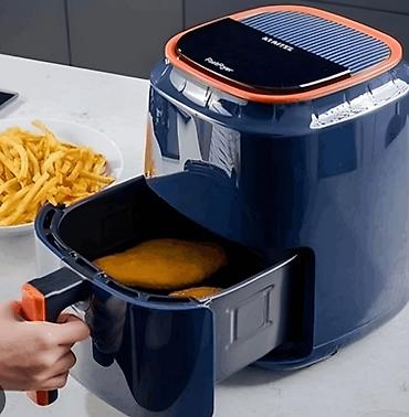 Yağsız fritöz / hava fritözü - Cazibədar tünd mavi korpus, narıncı