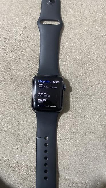 ios 8: Смарт‑часы Apple Watch (алюминий Space Gray) с черным спортивным — 7
