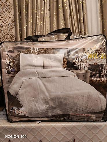 bursa home tekstil: Gelincik. tezedi. bir defe de istifade olunmayib. Məhsul: Yataq örtüsü — 1