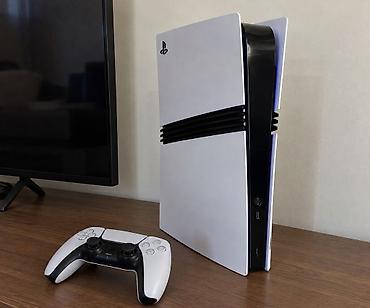 plesteşn 5: Sony PlayStation 5 Pro oyun konsolu əla vəziyyətdədir 1 ay istifade — 1