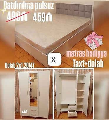 Taxt + dolab komplekti - Qiymət: 459 ₼ (üzərində göstərilib, əvvəlki lalafo.az -da Taxt + dolab komplekti - Qiymət: 459 ₼ (üzərində göstərilib, əvvəlki