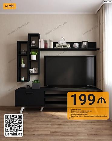 La Mini TV altlığı və divar rəfi dəsti - Model kodu: 1398 - Ümumi — 1