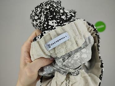 czarne cargo pull and bear: SZACHOWNICA, Spodnie materiałowe damskie, rozmiar S — 5