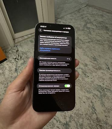 iphone 10plus: IPhone 13 Pro Max, Б/у, 128 ГБ, Серебристый, Защитное стекло, 77 % — 2