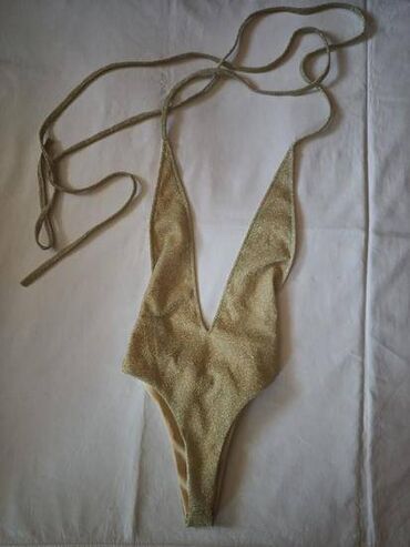 Swimsuits: S (EU 36), Single-colored, color - Gold