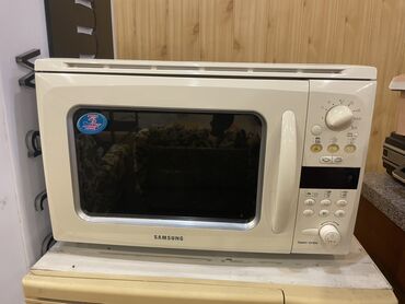 blackbird mikrodalgali soba: Микроволновка Samsung, Отдельностоящая, С микроволнами, цвет - Бежевый, Б/у