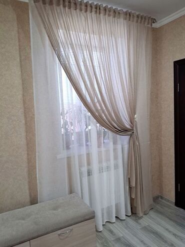 Шторы и занавески: Комплект штор, С тюлем в комплекте, Изготовление на заказ, Новый, Для балкона, Для беседки, Для ванной и душа — 15