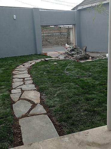 Landşaft işləri: Təbii daşla landşaft və həyətyanı sahələrin döşənməsi xidməti - — 21