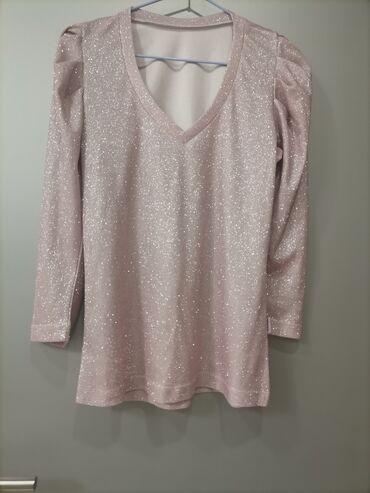 tunike i bluze za punije: M (EU 38), Jednobojni, bоја - Roze