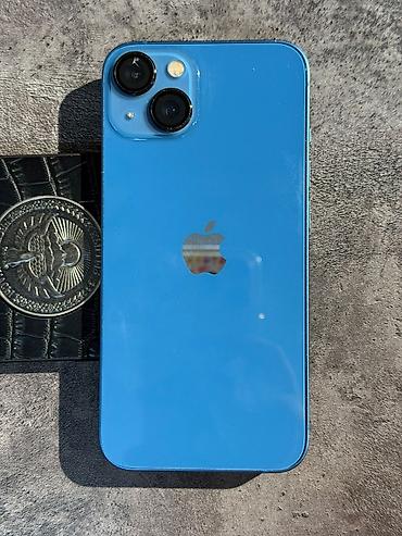 айфон за 1000: IPhone 13, Б/у, 128 ГБ, Blue Titanium, Защитное стекло, Чехол, Кабель, 75 % — 1