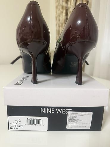 Salonke: Nine West salonke - Boja: Dark Red 600 (tamno bordo, lak koža efekat) — 2