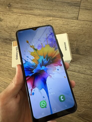 samsung a6 plus ekran: Samsung Galaxy A03, 64 GB, rəng - Qara, Face ID, İki sim kartlı