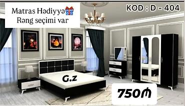 Yataq otağı dəsti – KOD: D-404 Komplekt: - İki tumba ilə ikinəfərlik