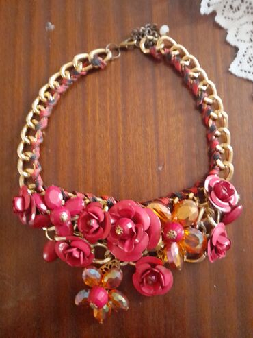 muzicke vrteske za krevetac: Necklace, For girls, color - Red