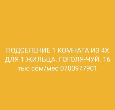 аренда квартиры 4 комнаты: 4 бөлмө, Менчик ээси, Чогуу жашоо менен, Жарым -жартылай эмереги бар