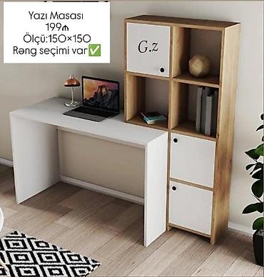 Sifarişlə mebel: *Yazı masası ✨️ 199Azn* ✔️İstehsal Rusiya Laminat 18/lik qalinliqda — 1