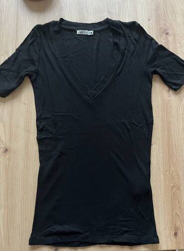 kratki sako: Zara, S (EU 36), Viscose, color - Black