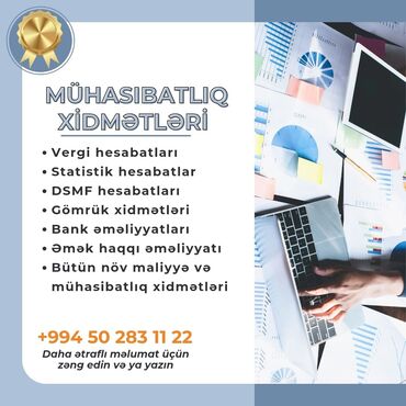 muhasibat: Her nov muhasibatliq xidmetleri