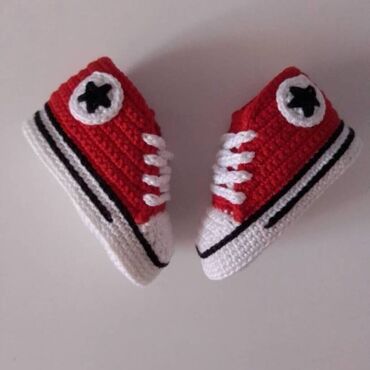 Patike: Heklane nehodajuće patike za bebe, dečake I devojčice, od pamučnog na lalafo.rs — 12 Patike: Heklane nehodajuće patike za bebe, dečake I devojčice, od pamučnog — 12