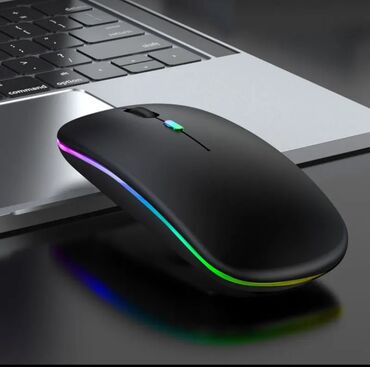bluetooth mouse: Bluetooth və 2.4 wireless mouse. RGB rəngli işıq. Həm bluetooth həm də