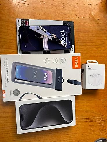 аифоны: IPhone 15 Pro Max, Б/у, 256 ГБ, Черный, Коробка, 89 % — 2