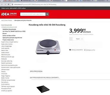 bezicne slusalice android: Električni rešo STARLUX SL-5812S – jednostruka grejna ploča - Snaga — 5