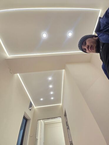 Потолочные работы: Монтаж потолков, Монтаж потолочных плинтусов | Многоуровневый | Багет Больше 6 лет опыта — 15