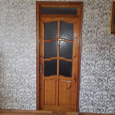 qapi pencere: Şüşəli taxta otaq qapısı - Material: təbii ağac (çəhrayı-şabalıd rəng — 2