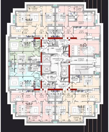 Продажа квартир: 1 комната, 48 м², Элитка, 9 этаж, ПСО (под самоотделку) — 3