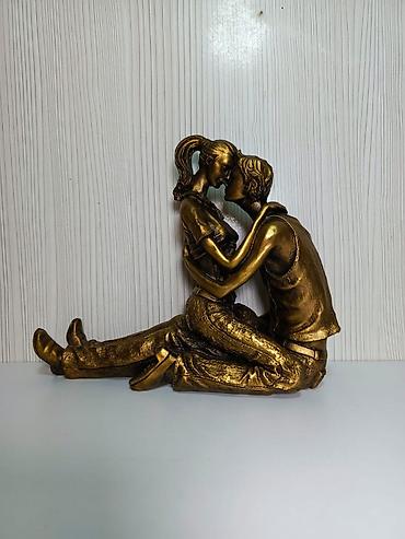 dekor ev: Fiqur, Rezin, rəng - Qızılı — 7