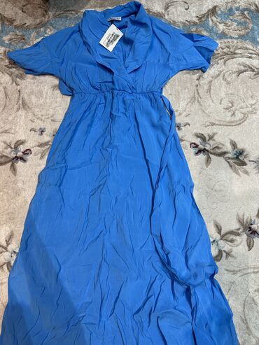 голубое платья: Вечернее платье, Средняя модель, С рукавами, L (EU 40)
