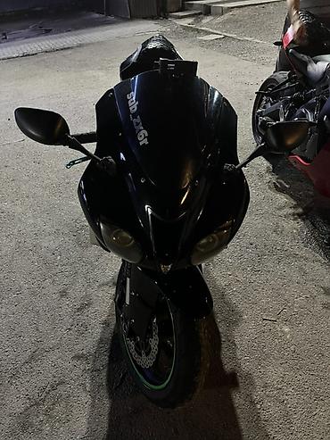 мото кацилка: Спортивный мотоцикл Kawasaki Ninja ZX-6R . Черный матовый/глянцевый — 6