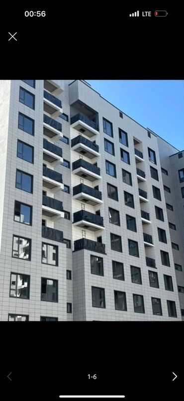 купить квартиру в бишкеке район кудайберген: 1 комната, 43 м², Элитка, 10 этаж