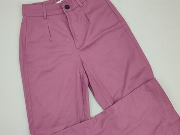 szare dresy joggery damskie: Material trousers, Bershka, S (EU 36), condition - Good