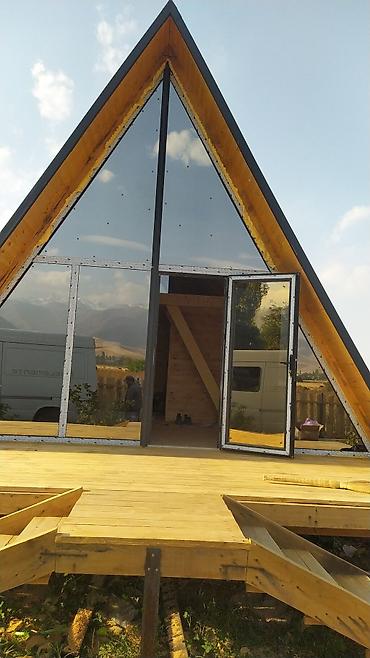 Продажа дач: A‑frame домик (треугольный “А‑образный” каркас) с панорамным — 19