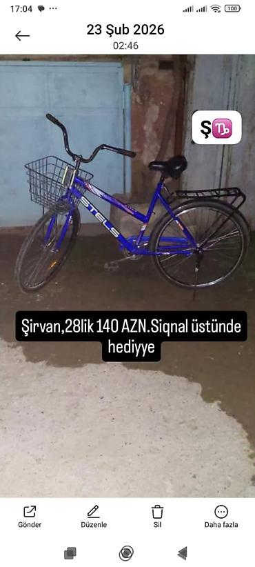 velisoped 28: İşlənmiş Şəhər velosipedi Stels, 28", Ünvandan götürmə — 1