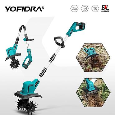 taxıl bicən konbayın: YOFIDRA BL Tiller/Cultivator – akkumulyatorla işləyən oturaq torpaq — 4
