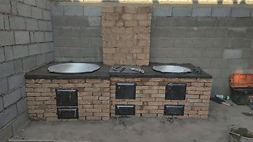 Уличный комплекс из кирпича для приготовления на огне Функциональный at lalafo.kg Уличный комплекс из кирпича для приготовления на огне Функциональный