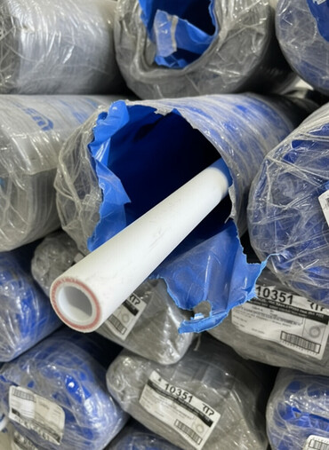 полиетиленовые трубы: Суу түтүгү Материалы: Полипропилен (ПП), Диаметри 25 мм