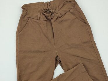 spodnie dzwony czarne materiałowe: Material trousers, S (EU 36), condition - Good