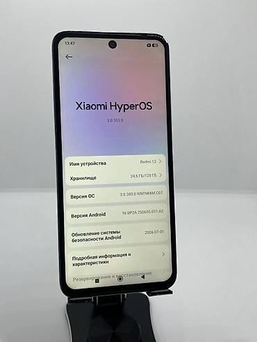 Уюлдук телефондор жана аксессуарлар: Redmi, Redmi 13, Колдонулган, 128 ГБ, түсү - Боз, 2 SIM — 9