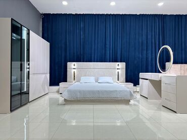 угловая тумбочка: Спальный гарнитур, Новый, Двуспальная кровать, Турция, цвет - Белый