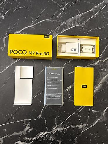 poco c61: Poco M7 Pro 5G, 256 GB, rəng - Gümüşü, Zəmanət — 2