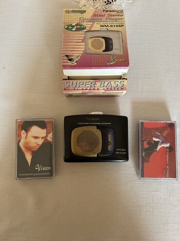 dinamik qutusu: Panasonic (Panasound Japan) Mini Stereo Kaset Pleyer – model WM-610SP