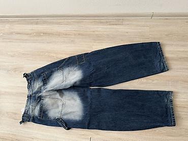 berska: Geniş kəsimli kişi/cins şalvarı Berska - Material: qalın denim — 1