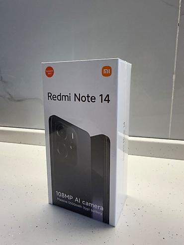 redmi note 10 ekran: Redmi Note 14, 128 GB, rəng - Qara, Barmaq izi — 1