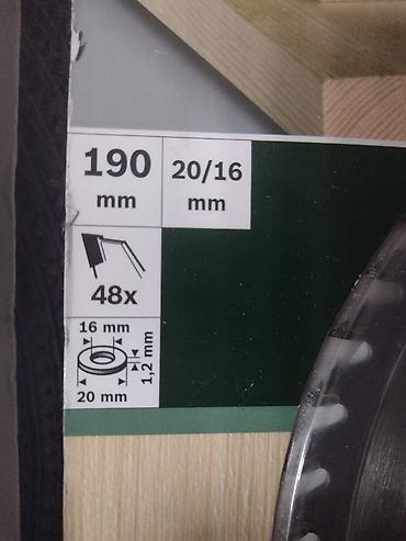 Ostali pribor i dodaci za alate: Rezni list za drvo BOSCH Dimenzije 190/20/16 48 zuba — 4