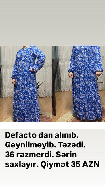 Gündəlik donlar: Gündəlik don, Maksi, Defacto, S (EU 36)
