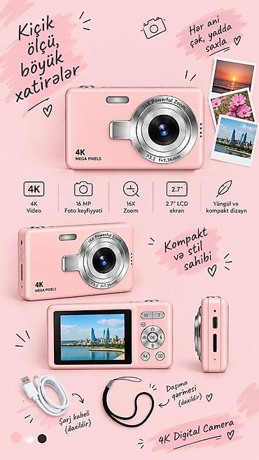 📸🎀 Kiçik ölçü, böyük xatirələr! 💗 ✨ Hər anı çək, gözəl xatirələrini