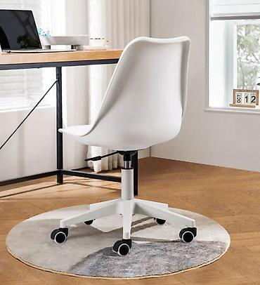 Kancelarijske stolice: Radna stolica na točkićima – bela - Moderan minimalistički dizajn sa — 1